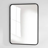 matte black metal mirror frame